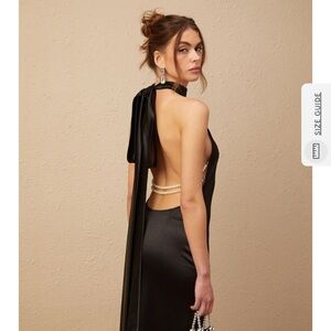 Chic Black Backless Dress